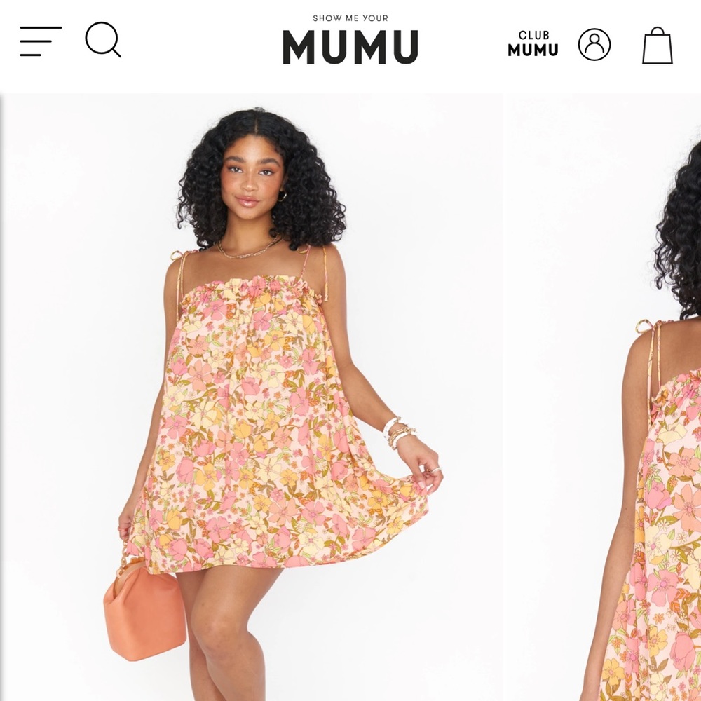 Show Me Your Mumu Angel Mini Dress ~ Pretty Poppy
